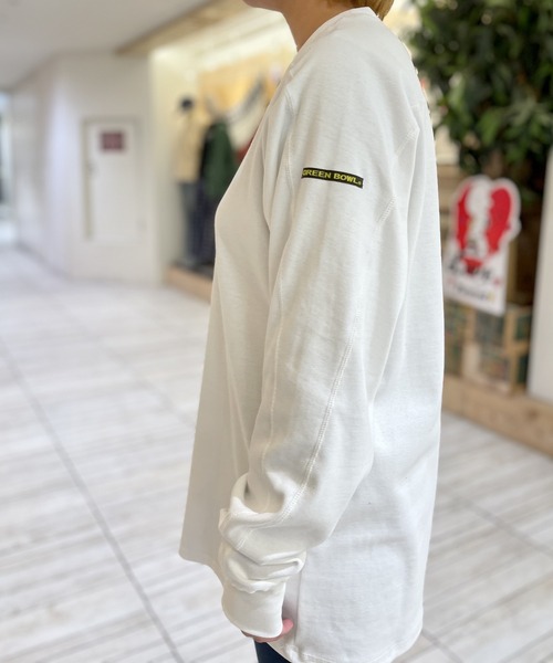 GREEN BOWL（グリーンボウル）の「グリーンボウル【GREEN BOWL】Rare Rib L/S T-shirts（Tシャツ/カットソー・メンズ・ホワイト/オリーブ/杢グレー/ネイビー/レッド/ベージュ・M/L）」の9枚目の写真