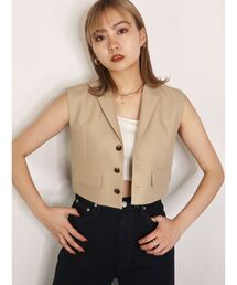 EMODA | クロップドスーツベスト(ベスト)