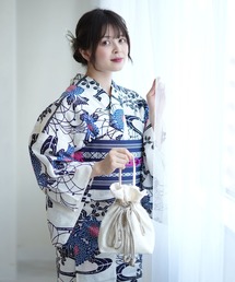 utatane | 注染浴衣3点セット utatane×注染工房 菊と萩の流水(浴衣)