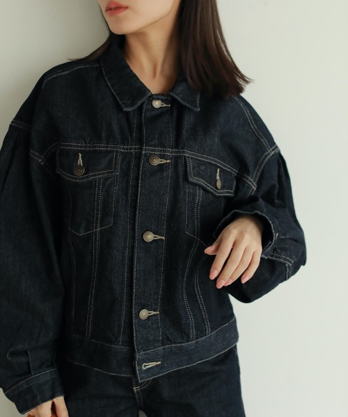 N WITH.（エヌウィズ）の「デニムジャケット（デニムジャケット・レディース・インディゴブルー・FREE）」の8枚目の写真