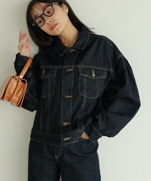 N WITH.（エヌウィズ）の「デニムジャケット（デニムジャケット・レディース・インディゴブルー・FREE）」の6枚目の写真