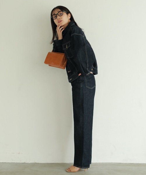 N WITH.（エヌウィズ）の「デニムジャケット（デニムジャケット・レディース・インディゴブルー・FREE）」の4枚目の写真