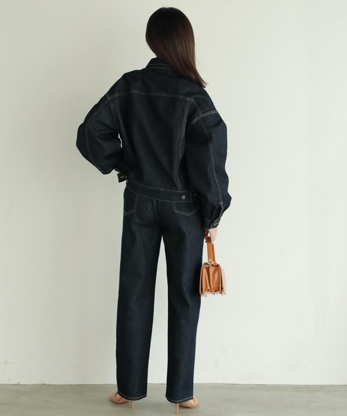 N WITH.（エヌウィズ）の「デニムジャケット（デニムジャケット・レディース・インディゴブルー・FREE）」の5枚目の写真