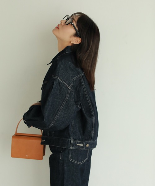 N WITH.（エヌウィズ）の「デニムジャケット（デニムジャケット・レディース・インディゴブルー・FREE）」の7枚目の写真
