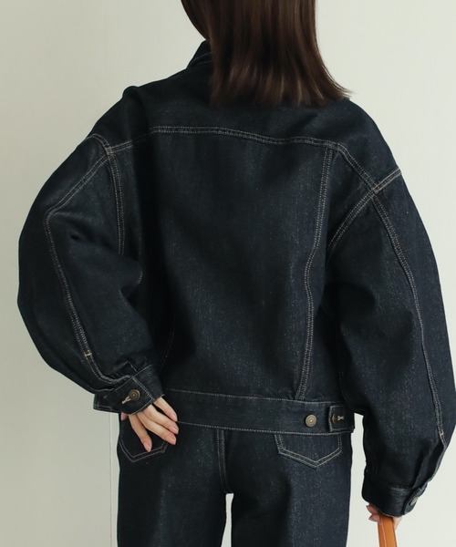 N WITH.（エヌウィズ）の「デニムジャケット（デニムジャケット・レディース・インディゴブルー・FREE）」の9枚目の写真