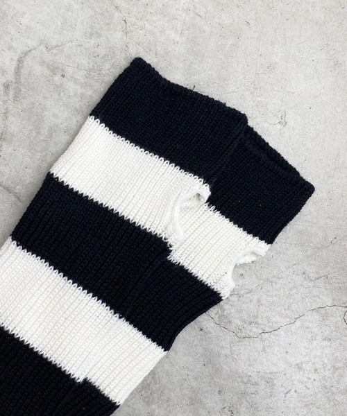 WEGO（ウィゴー）の「WEGO/ボーダーアームカバー（アームカバー・レディース・ブラック/グレー・FREE）」の7枚目の写真