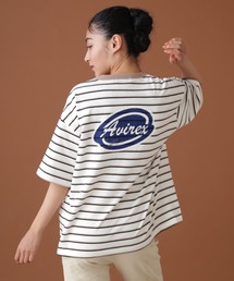 AVIREX | BACK PRINT BORDER TOPS/ バックプリントボーダートップス(Tシャツ/カットソー)