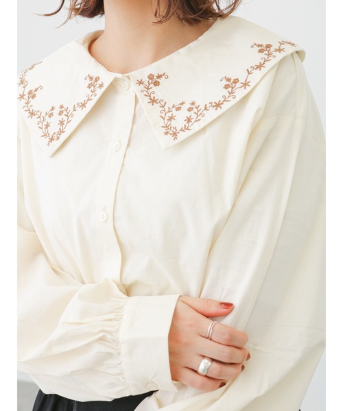 ehka sopo（エヘカソポ）の「刺繍襟ブラウス（シャツ/ブラウス）」 - WEAR