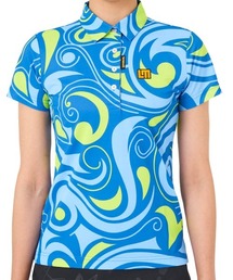 Loudmouth/ラウドマウス ゴルフウェア 吸汗速乾 UVカット 接触冷感 総柄 ハーフボタンダウン 半袖 ポロシャツ