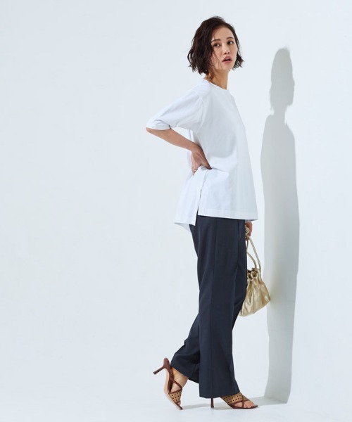 RASW（ラス）の「[RASW] リネンライクピンタックフレアパンツ（その他パンツ・レディース・カーキ系/ダークネイビー・L/PM/M）」の13枚目の写真