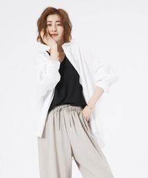 abahouse mavie | ﾘﾈﾝ2wayｶｼｭｸｰﾙｵｰﾊﾞｰｼｬﾂ(シャツ/ブラウス)