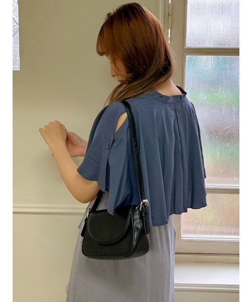 dazzlin（ダズリン）の「【MURUA×dazzlin】ハーフスリーブブラウス（シャツ/ブラウス・レディース・ホワイト/ブルー・FREE）」の20枚目の写真