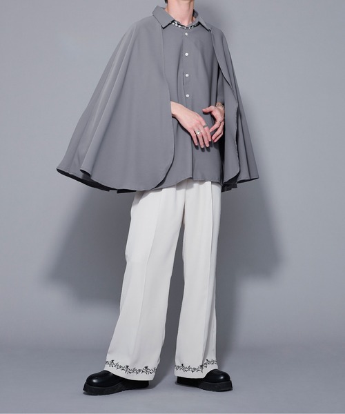Ellno Loset（エルノロゼット）の「ケープハーフスリーブシャツ