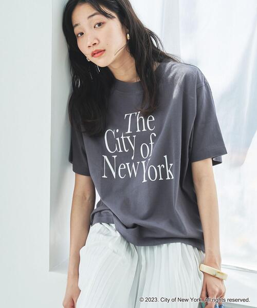 coen(コーエン)の「NYC別注ロゴプリントTシャツ(Tシャツ/カットソー・レディース・ホワイト/ベージュ/ダークグレー・M/L)」の3枚目の写真