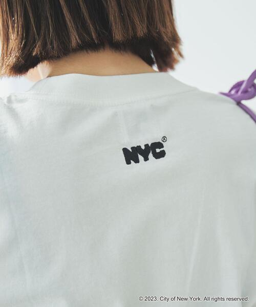 coen(コーエン)の「NYC別注ロゴプリントTシャツ(Tシャツ/カットソー・レディース・ホワイト/ベージュ/ダークグレー・M/L)」の4枚目の写真