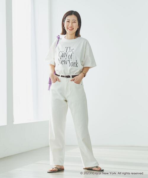 coen(コーエン)の「NYC別注ロゴプリントTシャツ(Tシャツ/カットソー・レディース・ホワイト/ベージュ/ダークグレー・M/L)」の7枚目の写真