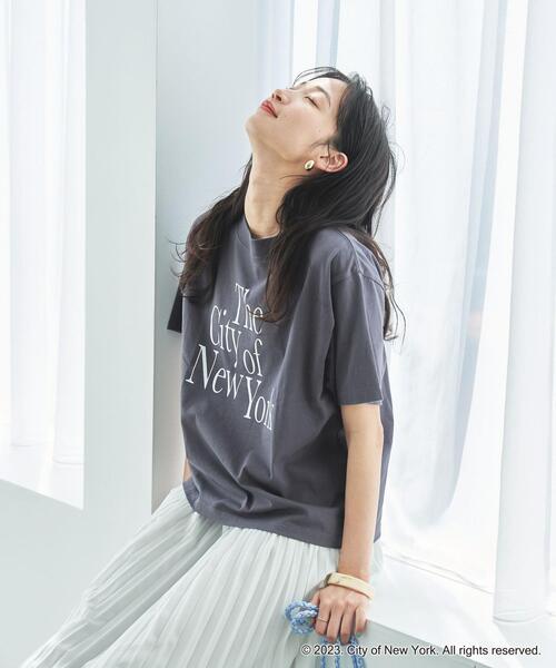 coen(コーエン)の「NYC別注ロゴプリントTシャツ(Tシャツ/カットソー・レディース・ホワイト/ベージュ/ダークグレー・M/L)」の11枚目の写真