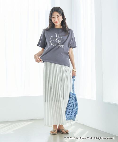 coen(コーエン)の「NYC別注ロゴプリントTシャツ(Tシャツ/カットソー・レディース・ホワイト/ベージュ/ダークグレー・M/L)」の12枚目の写真