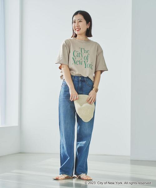 coen(コーエン)の「NYC別注ロゴプリントTシャツ(Tシャツ/カットソー・レディース・ホワイト/ベージュ/ダークグレー・M/L)」の20枚目の写真
