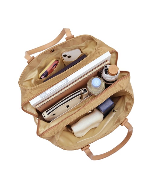 COLDE （コルデ）の「【COLDE】3部屋仕切り付き◎ボストンバッグ 3231-804-1（ボストンバッグ・レディース・ブラック/ベージュ/カーキ・FREE）」の19枚目の写真