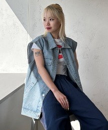 ビックシルエットデニムベスト