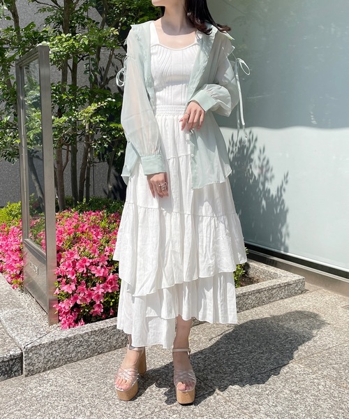 one way（ワンウェイ）の「ニットテレコタンク（タンクトップ・レディース・イエロー/ブラック/ブルー/ホワイト・FREE）」の9枚目の写真