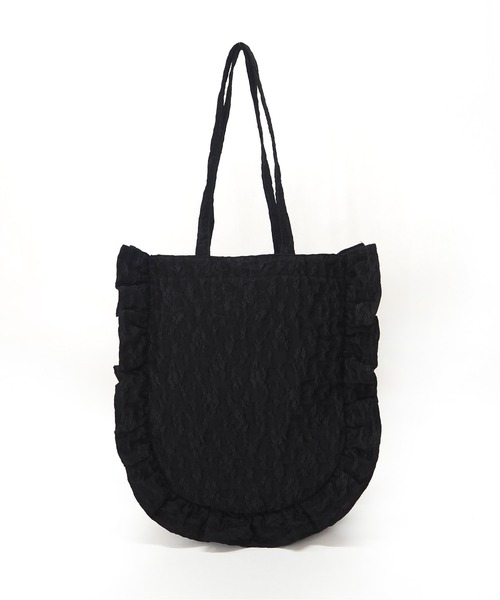 Casselini（キャセリーニ）の「Casselini(キャセリーニ)ラウンドフリルバッグ（トートバッグ・レディース・ブラック/ラベンダー/イエロー/チェック/ホワイト・FREE）」の17枚目の写真