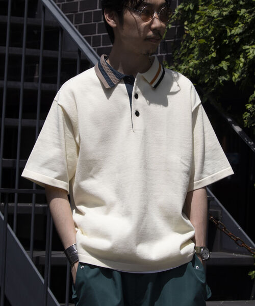 GLOSTER（グロスター）の「【GLOSTER/グロスター】ニットポロシャツ 襟