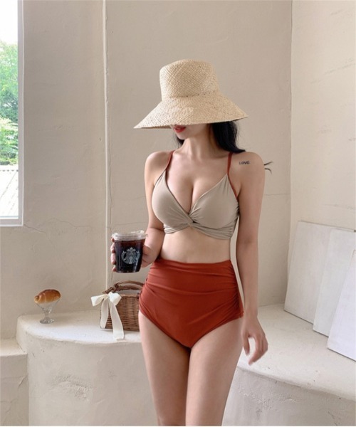 ♥️4WAYレースウエストクロスビキニ　PNK♥️ 4WAYレースウエストクロスビキニ PNK