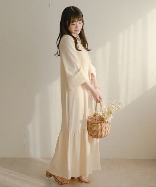 Ambre Neige(アンブルネージュ)の「カットマーメイドワンピース/【WEB/EC限定商品】(ワンピース・レディース・アイボリー/ダークブラウン・FREE)」の21枚目の写真