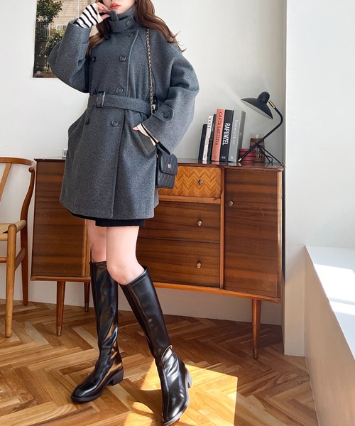 moment+（モーメントプラス）の「ストレッチロングブーツ（ブーツ・レディース・ブラック・L/S/LL/M）」の8枚目の写真