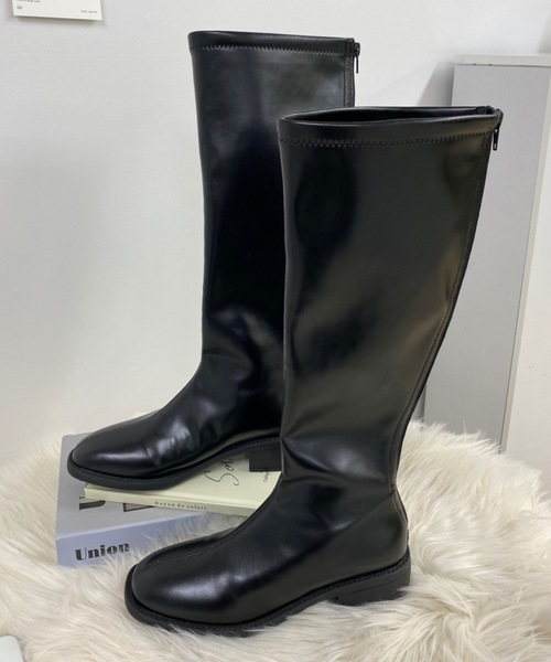 moment+（モーメントプラス）の「ストレッチロングブーツ（ブーツ・レディース・ブラック・L/S/LL/M）」の3枚目の写真