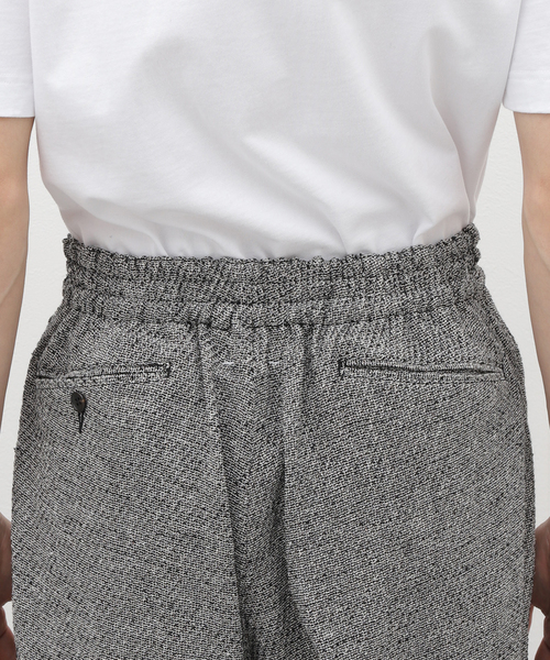 saby（サバイ）の「【saby / サバイ】TWEED TAPERED EASY PANTS（スラックス・メンズ・ブラック・3）」の13枚目の写真