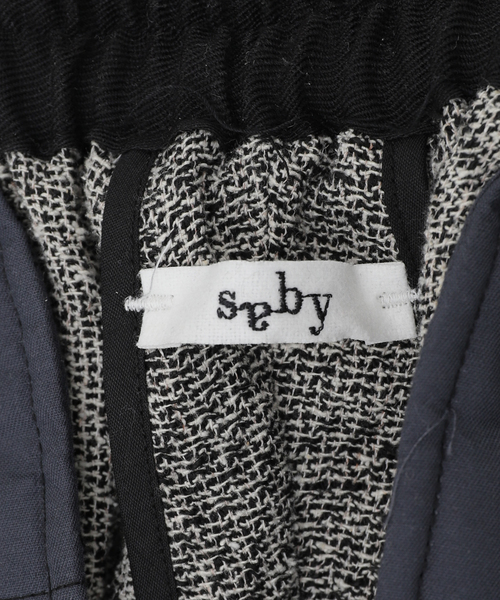 saby（サバイ）の「【saby / サバイ】TWEED TAPERED EASY PANTS（スラックス・メンズ・ブラック・3）」の5枚目の写真