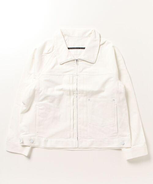 my beautiful landlet(マイビューティフルランドレット)の「【my beautiful landlet】 OPEND ANTIQUE DENIM ZIP JACKET(デニムジャケット・メンズ・インディゴブルー/ホワイト・1/0)」の20枚目の写真