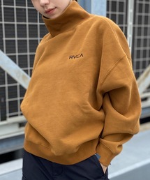RVCA/ルーカ スウェット ハイネック ルーズシルエット ワンポイント BD044-152