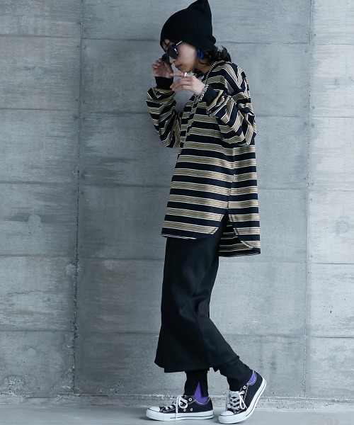 GEVS.（ジェイヴィス）の「＜大きいサイズ＞ レギンス付カットソータイトスカート GEVS.（スカート・レディース・ブラック・L/LL/3L/4L/5L）」の9枚目の写真