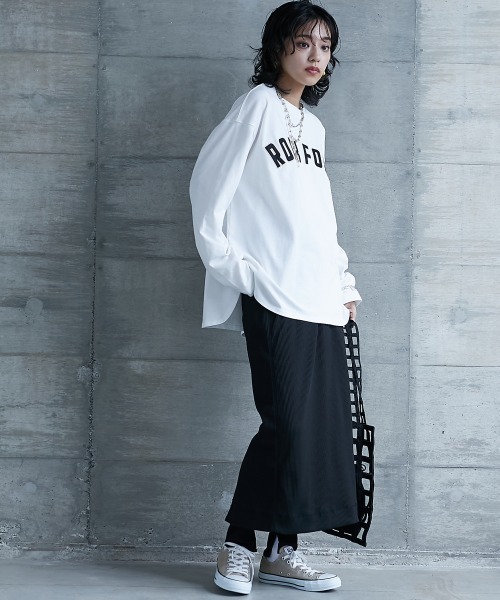 GEVS.（ジェイヴィス）の「＜大きいサイズ＞ レギンス付カットソータイトスカート GEVS.（スカート・レディース・ブラック・L/LL/3L/4L/5L）」の6枚目の写真