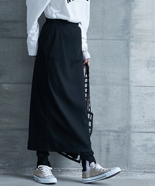 GEVS.（ジェイヴィス）の「＜大きいサイズ＞ レギンス付カットソータイトスカート GEVS.（スカート・レディース・ブラック・L/LL/3L/4L/5L）」の21枚目の写真