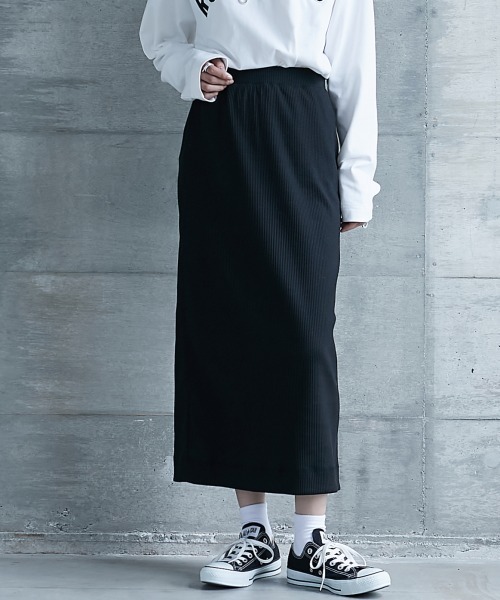 GEVS.（ジェイヴィス）の「＜大きいサイズ＞ レギンス付カットソータイトスカート GEVS.（スカート・レディース・ブラック・L/LL/3L/4L/5L）」の17枚目の写真