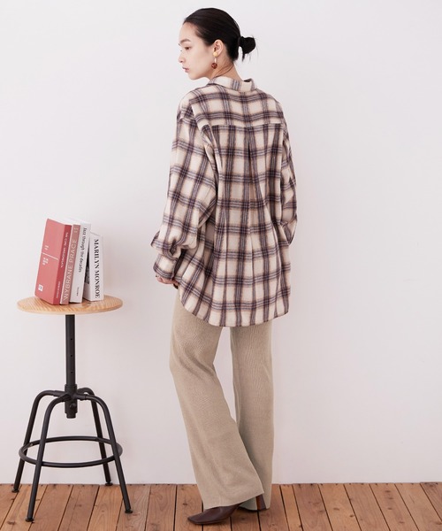 Fashion Letter(ファッションレター)の「【M-5L】ニットフレアパンツ(その他パンツ・レディース・ベージュ/ネイビー/ブラック・M~L/LL~3L/4L~5L)」の14枚目の写真