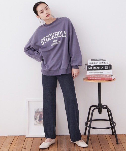 Fashion Letter(ファッションレター)の「【M-5L】ニットフレアパンツ(その他パンツ・レディース・ベージュ/ネイビー/ブラック・M~L/LL~3L/4L~5L)」の10枚目の写真