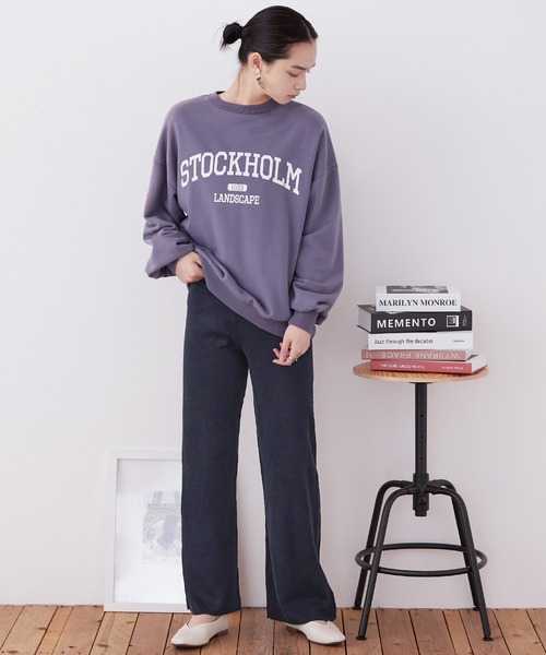 Fashion Letter(ファッションレター)の「【M-5L】ニットフレアパンツ(その他パンツ・レディース・ベージュ/ネイビー/ブラック・M~L/LL~3L/4L~5L)」の19枚目の写真