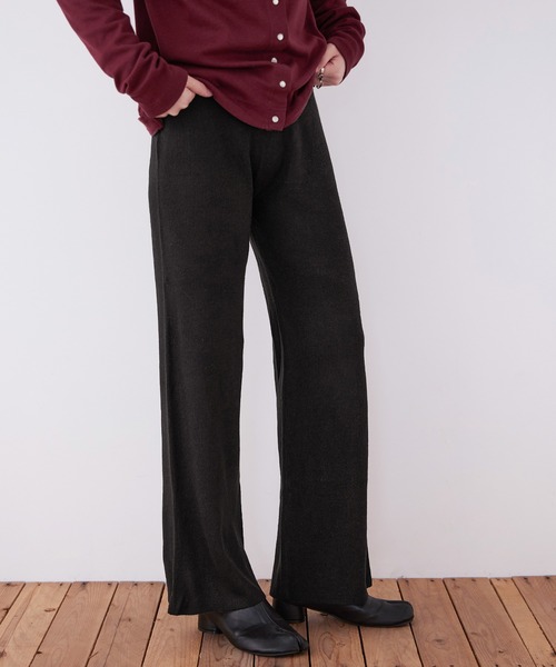 Fashion Letter(ファッションレター)の「【M-5L】ニットフレアパンツ(その他パンツ・レディース・ベージュ/ネイビー/ブラック・M~L/LL~3L/4L~5L)」の20枚目の写真
