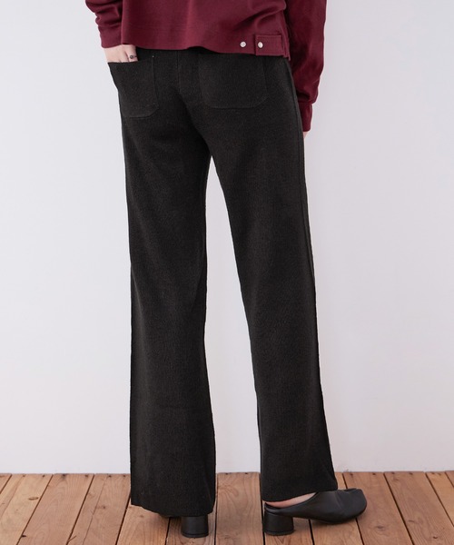 Fashion Letter(ファッションレター)の「【M-5L】ニットフレアパンツ(その他パンツ・レディース・ベージュ/ネイビー/ブラック・M~L/LL~3L/4L~5L)」の12枚目の写真