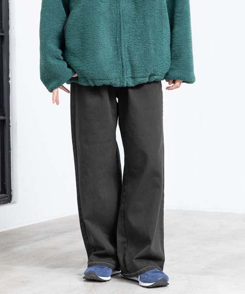 PBLIM(ページボーイリム)の「PBLIM/ステッチタックワイドパンツ(その他パンツ・レディース・ブラック/ベージュ/ブルー系その他/ボルドー・MEDIUM/LARGE)」の11枚目の写真