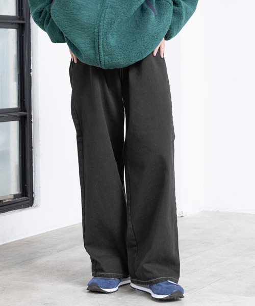 PBLIM(ページボーイリム)の「PBLIM/ステッチタックワイドパンツ(その他パンツ・レディース・ブラック/ベージュ/ブルー系その他/ボルドー・MEDIUM/LARGE)」の12枚目の写真