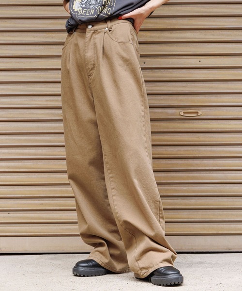 PBLIM(ページボーイリム)の「PBLIM/ステッチタックワイドパンツ(その他パンツ・レディース・ブラック/ベージュ/ブルー系その他/ボルドー・MEDIUM/LARGE)」の18枚目の写真