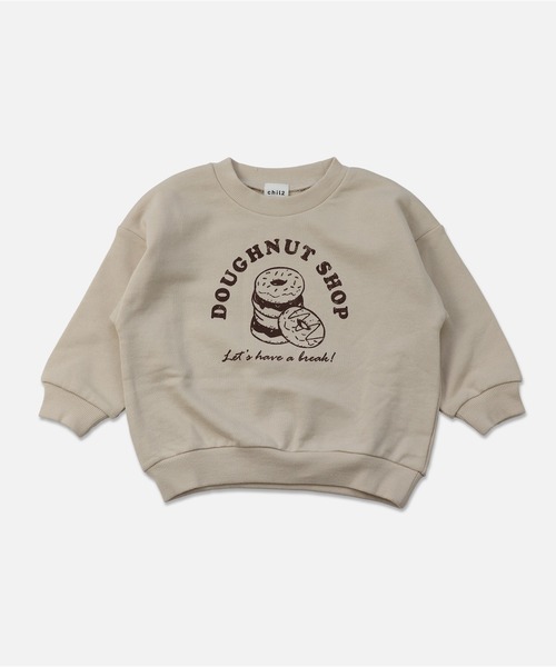 chil2(チルツー)の「コットン100% プリントトレーナー(Tシャツ/カットソー・キッズ・C/A/P/N/D/K/F/O/B/E/G/L/J/M/I/H・80cm/90cm/100cm/110cm/120cm/130cm/140cm)」の9枚目の写真