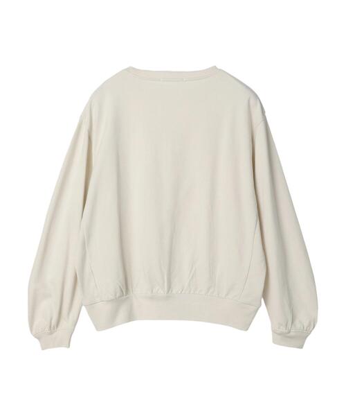 AMERICAN HOLIC（アメリカンホリック）の「ミニ裏毛袖ボリュームカットプルオーバー（Tシャツ/カットソー・レディース・その他7/ブラック/ホワイト・L/M）」の15枚目の写真